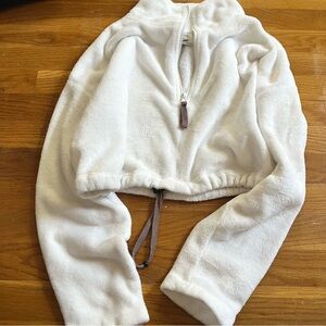 Urban Outfitters White Quarter Zip